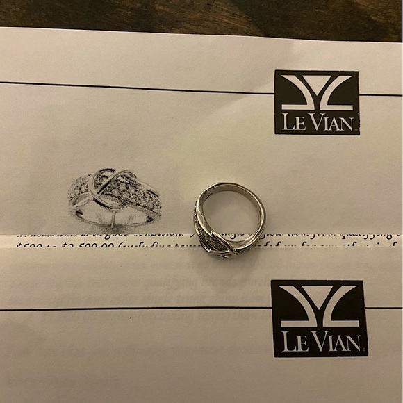 Le Vian 14 Karat White Gold Pretzel Ring - Picture 8 of 15